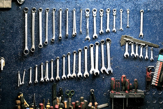 Shed Organizing Ideas - hanging tools