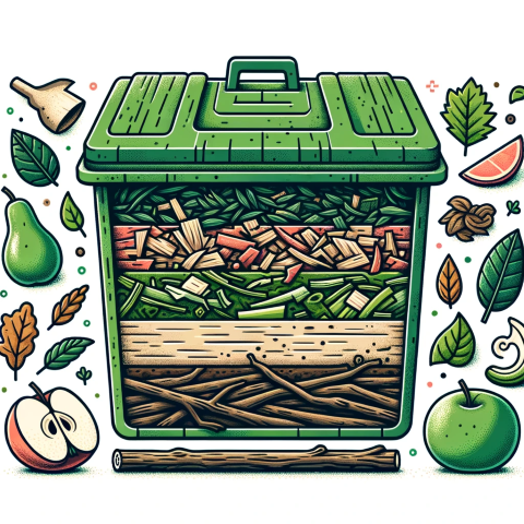 how to layer a compost bin